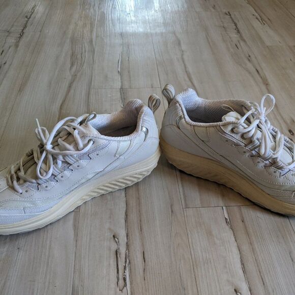 Skechers Women’s Shoes Shape-ups Authentic‎ White C - Picture 2 of 7